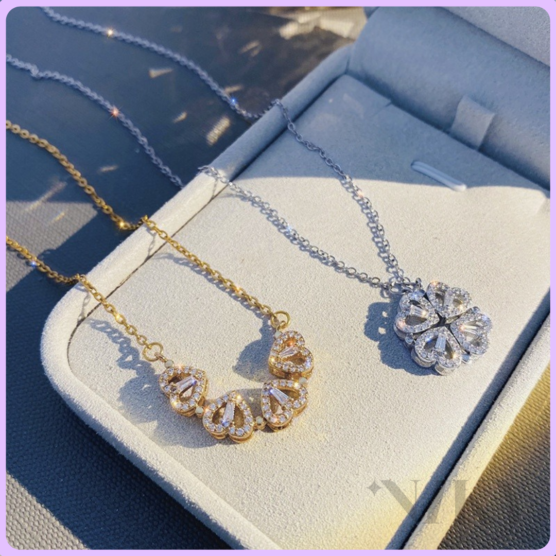 Parure Collier + Boucles d'Oreilles Lucky Love® 🎁 1 Parure achetée = 1 Parure offerte !