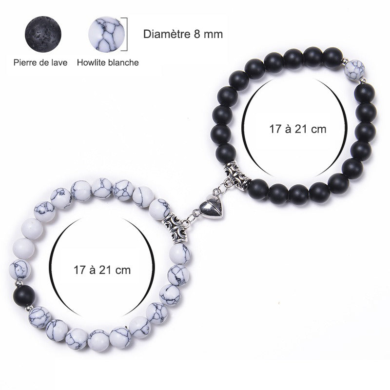 Bracelets Pour Couples Amour Magnétique