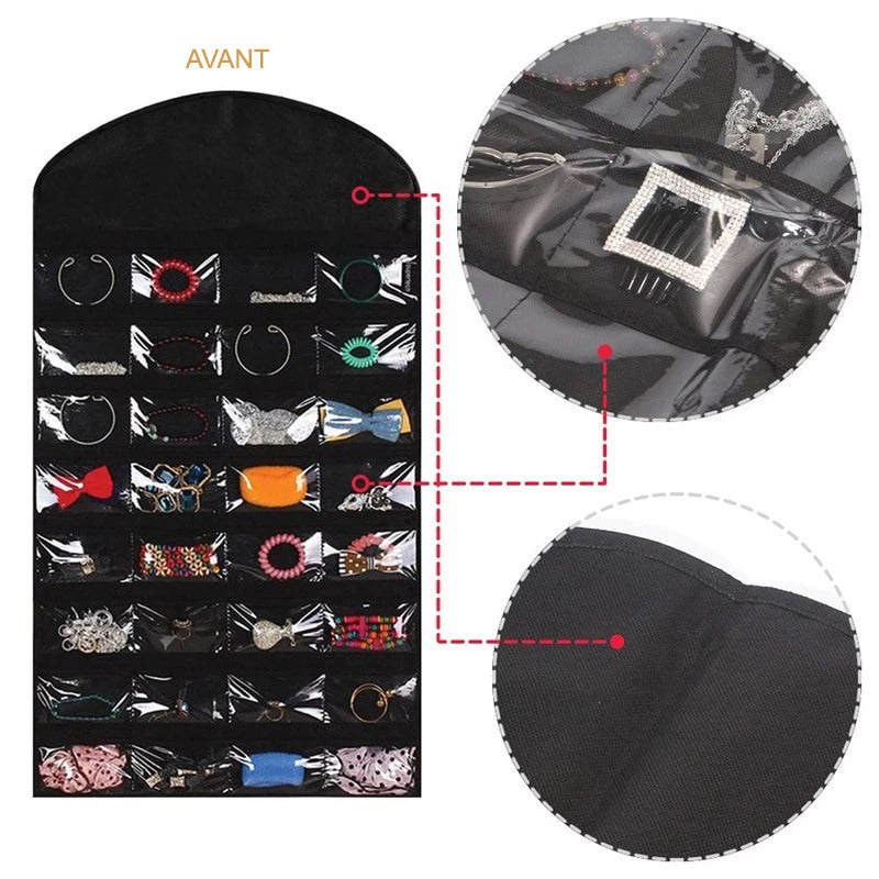 Sac de rangement suspendu pour bijoux