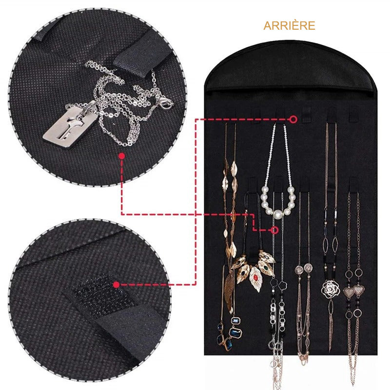 Sac de rangement suspendu pour bijoux